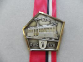Medaille Bahn Tram Stadt Basel B 2/4 1914 SWC / BVB 1971