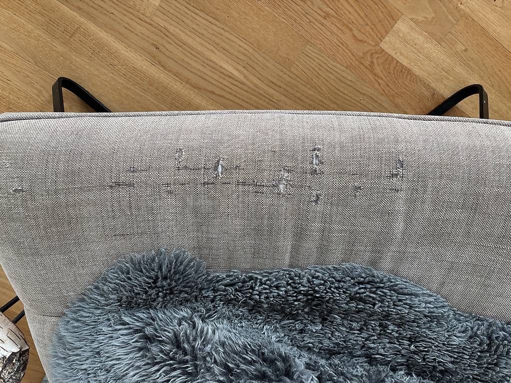 Sessel: Design Sessel Leinen AM.PM – Defekt aus Zürich von Kat029 1