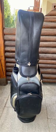 Original JuCad Golfbag Leder schwarz gebraucht guter Zustand