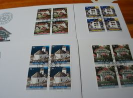 Set Pro Patria 1997, FDC Satz, Einzel + 4erblocks, 9 Belege