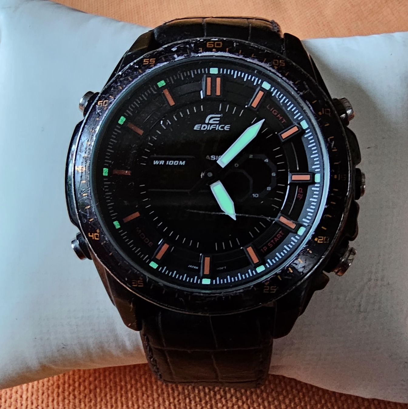 Edifice Orologi: EDIFICE Chronograph Herrenuhr 47mm – Usato da Speicher venduto da Lemore 1