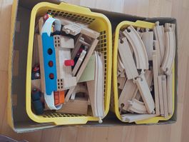 Holzeisenbahn, gebraucht, guter Zustand