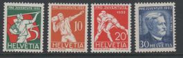 Pro Juventute 1932 Satz Nr.J61/J64 ** Katalogwert: 15.00 CHF