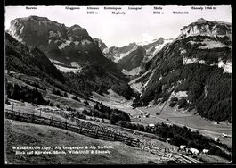 AK Wasserauen /App., Alp Leugangen & Alp Stoffeln, Blick auf