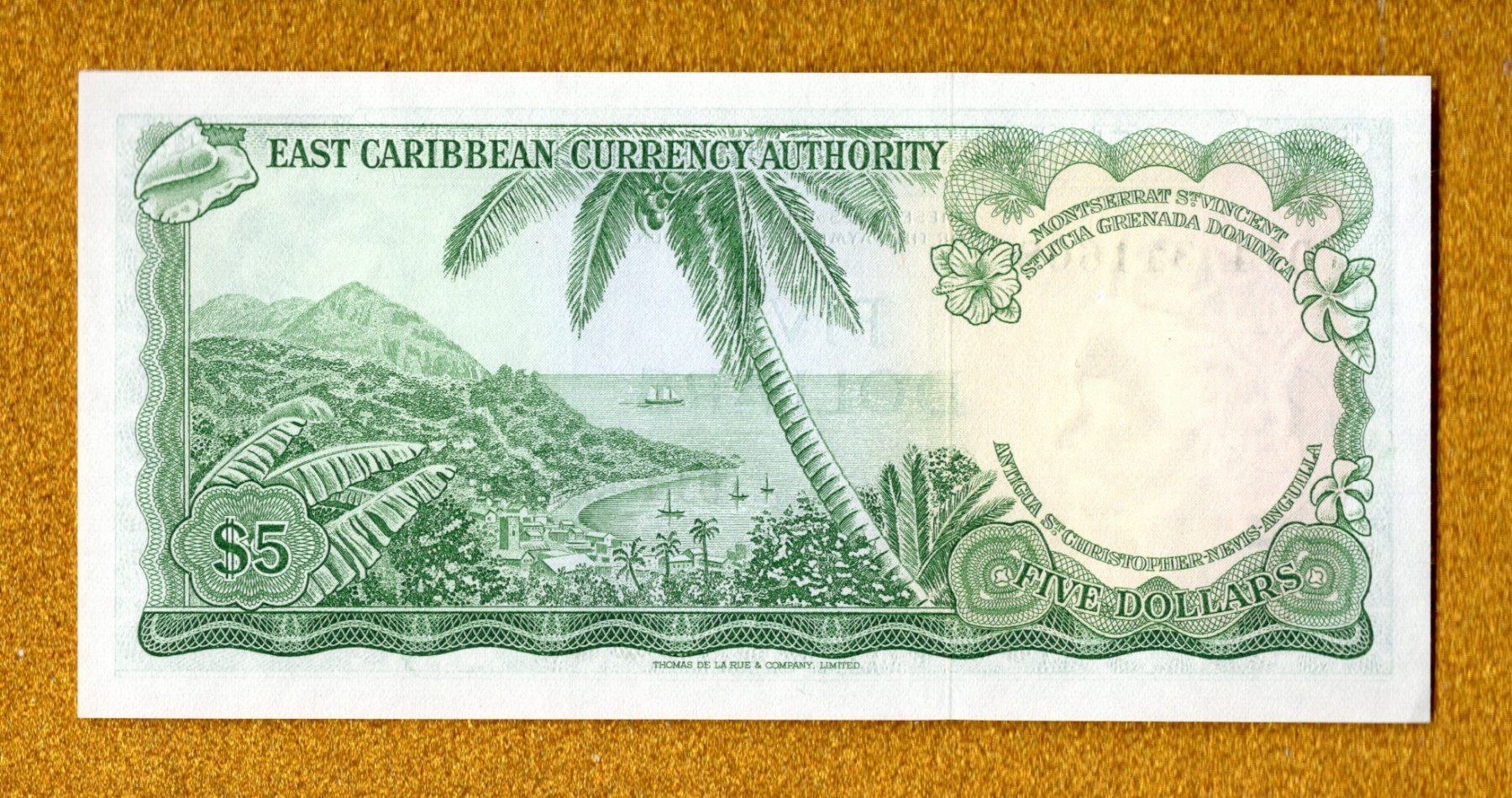Banconote: East Car.Cur. 5 dollars UNC – Nuovo (secondo la descrizione) da Leibstadt venduto da baroc333 1