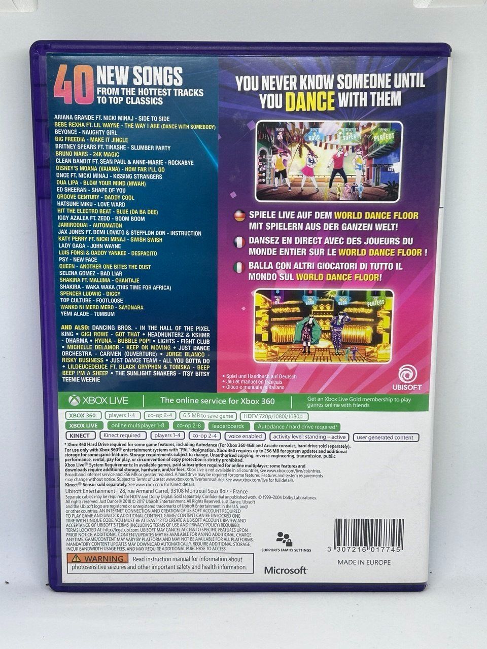 Microsoft Giochi: Just Dance 2018 per Xbox 360 – Usato da Giubiasco venduto da LorisVale 1
