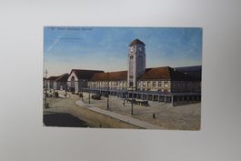Ansichtskarte Basel Badischer Bahnhof, gestempelt 1920?