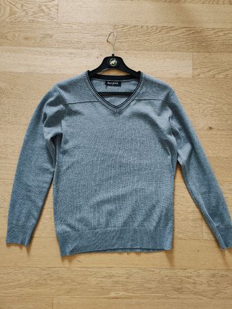 Herrenpullover Blu Star Gr. M V-Ausschnitt