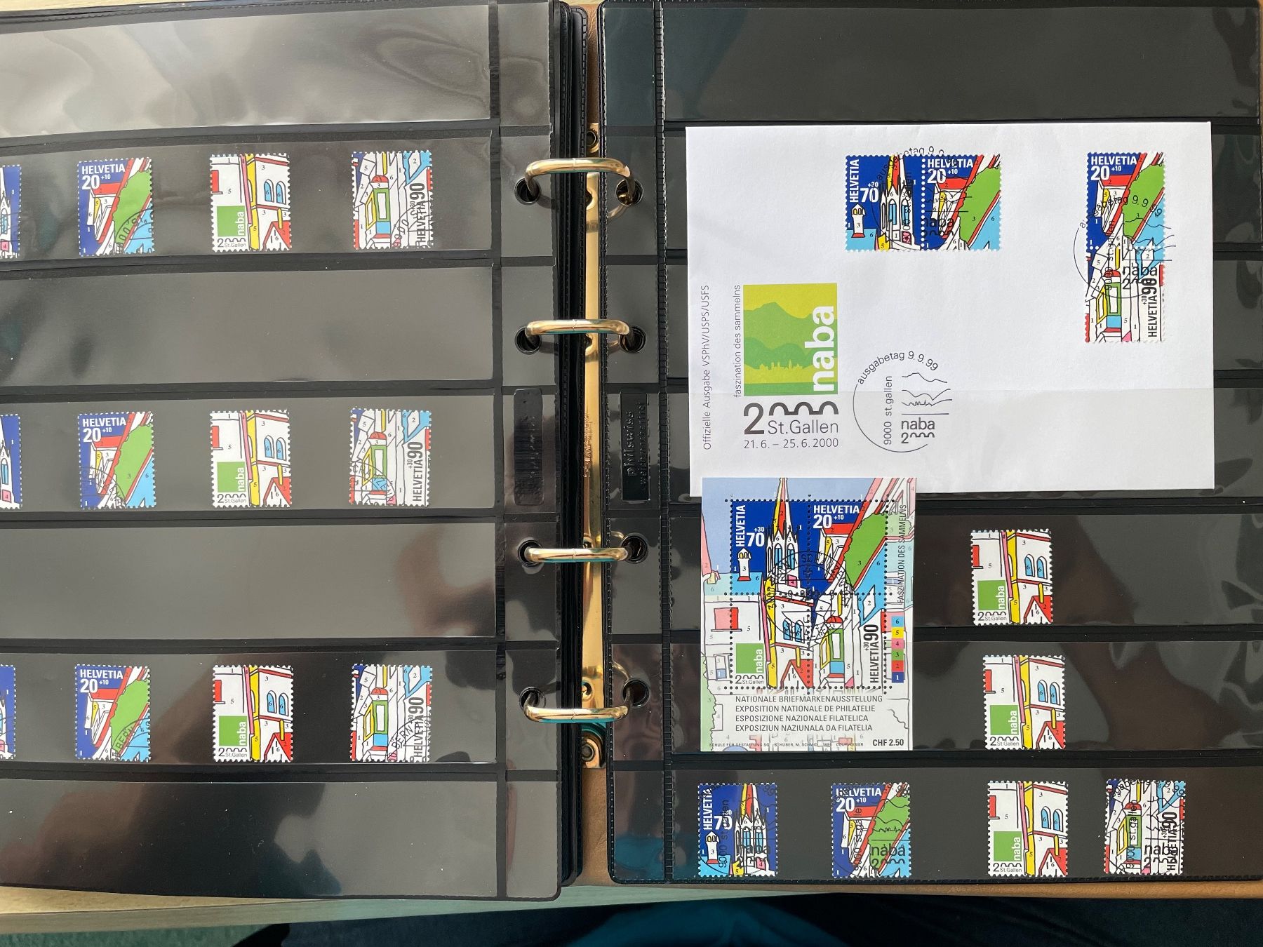 Alle Briefmarken: Magnifique classeur ouatiné à thème – Gebraucht aus Sonceboz-Sombeval von Comment2 4