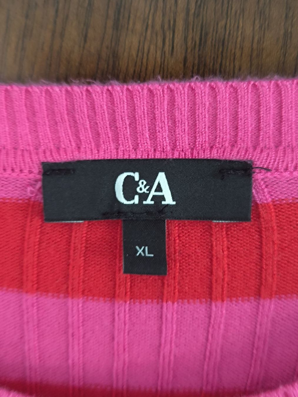C&A Maglioni & Felpe: Dünner Ripp Pulli gestreift, Gr. XL – Usato da Kloten venduto da Olivenbaum2017 2