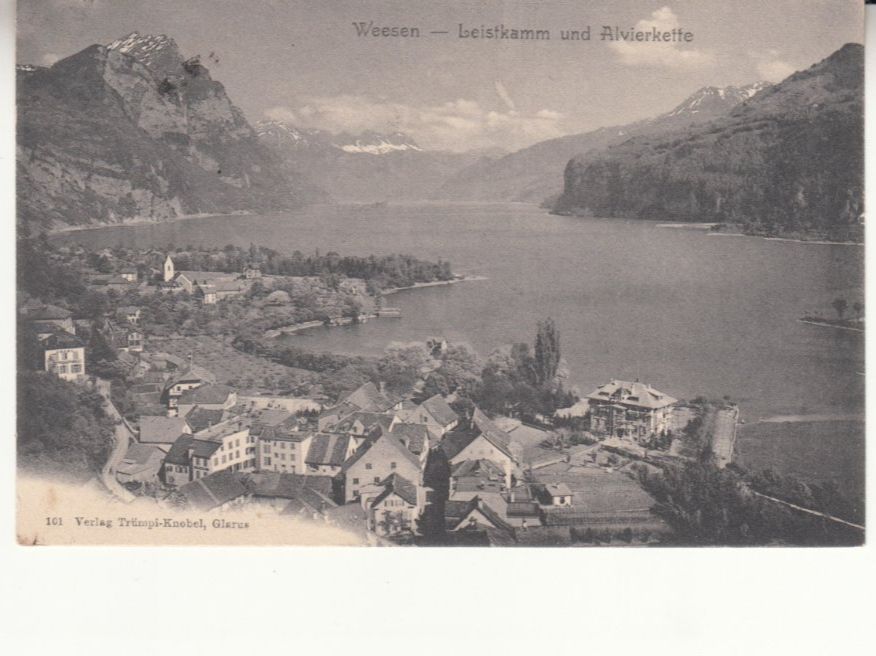 Cartoline postali: Weesen 1906 – Usato da Bürglen TG venduto da StampGraf