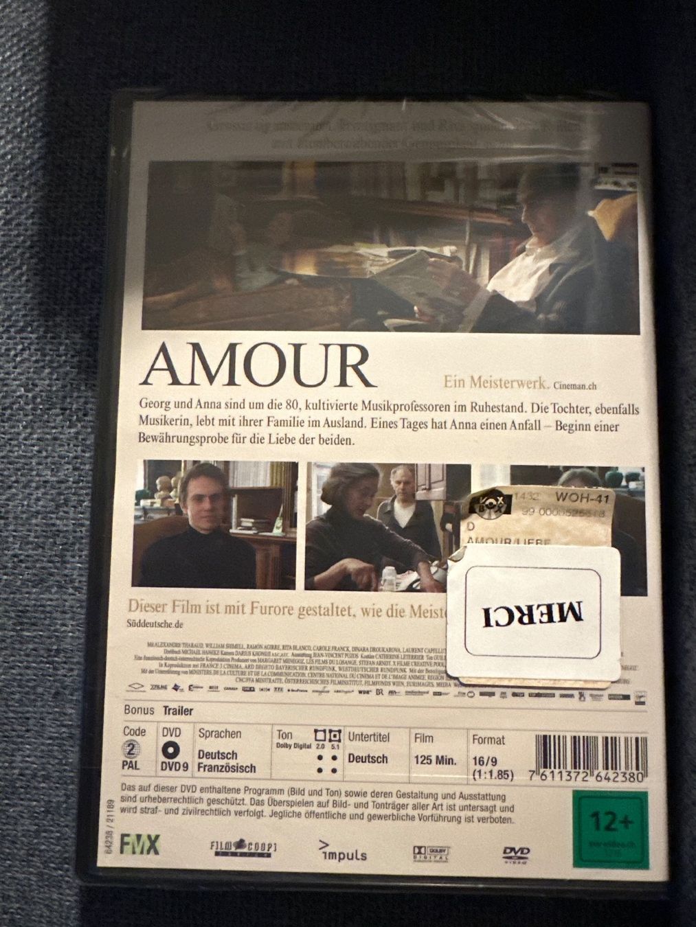 Tutti i DVDs: Amour (DVD) – Nuovo e nell'imballaggio originale da Birmensdorf ZH venduto da Pukeko58 1