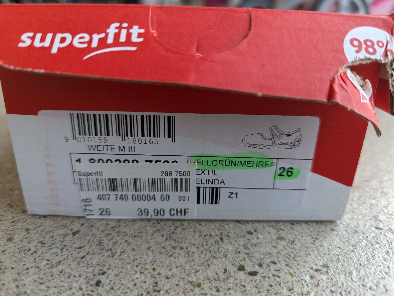 Superfit Scarpe per ragazzi: Superfit Hausschuhe, Gr. 26 – Usato da Gebenstorf venduto da samsa135 4