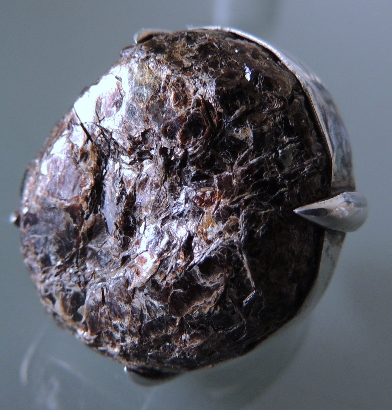 Ringe: Großer Muskovit Silber 925 Fingerring Gr. 59 – Gebraucht aus Waldenburg von schaller707 4
