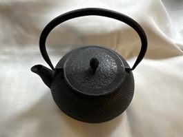 Gusseisen Teekanne schwarz Vintage Deko Rarität