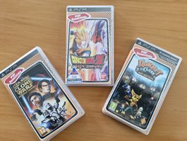 PSP Spiele 3 Stück: Ratchet&Clank, Dragonball Z, Clone Wars
