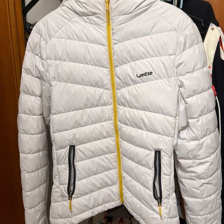 giacca decathlon bianca taglia xl con cappuccio