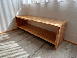 Holzbank mit Ablage guter Zustand