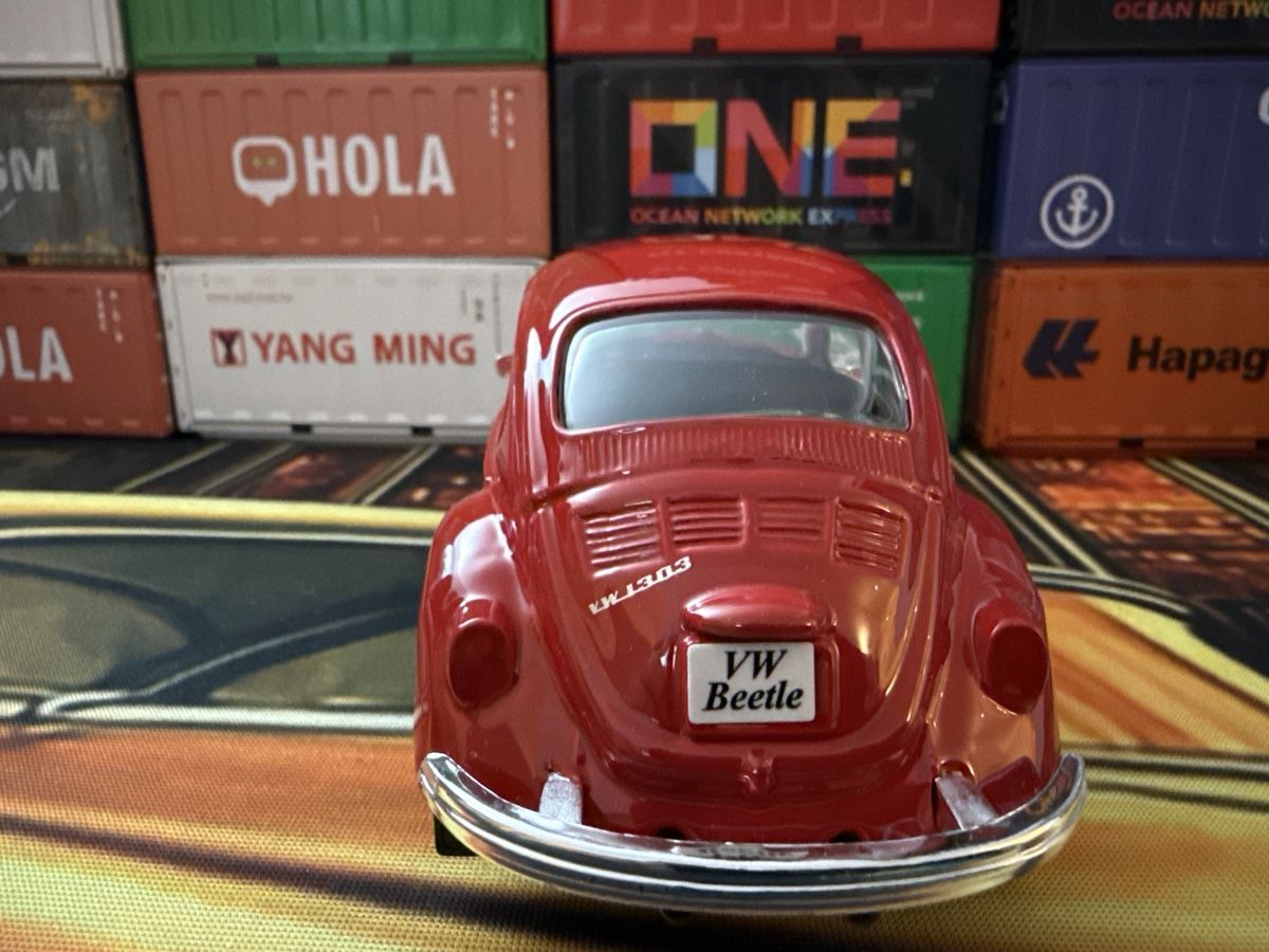 Volkswagen Modellini d'auto: VW Beetle rot mit Klapphaube und Türen – Usato da Basel venduto da Zomeg 2