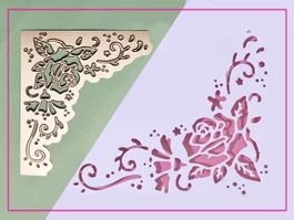 Rosen Ornamente- Stanzschablonen