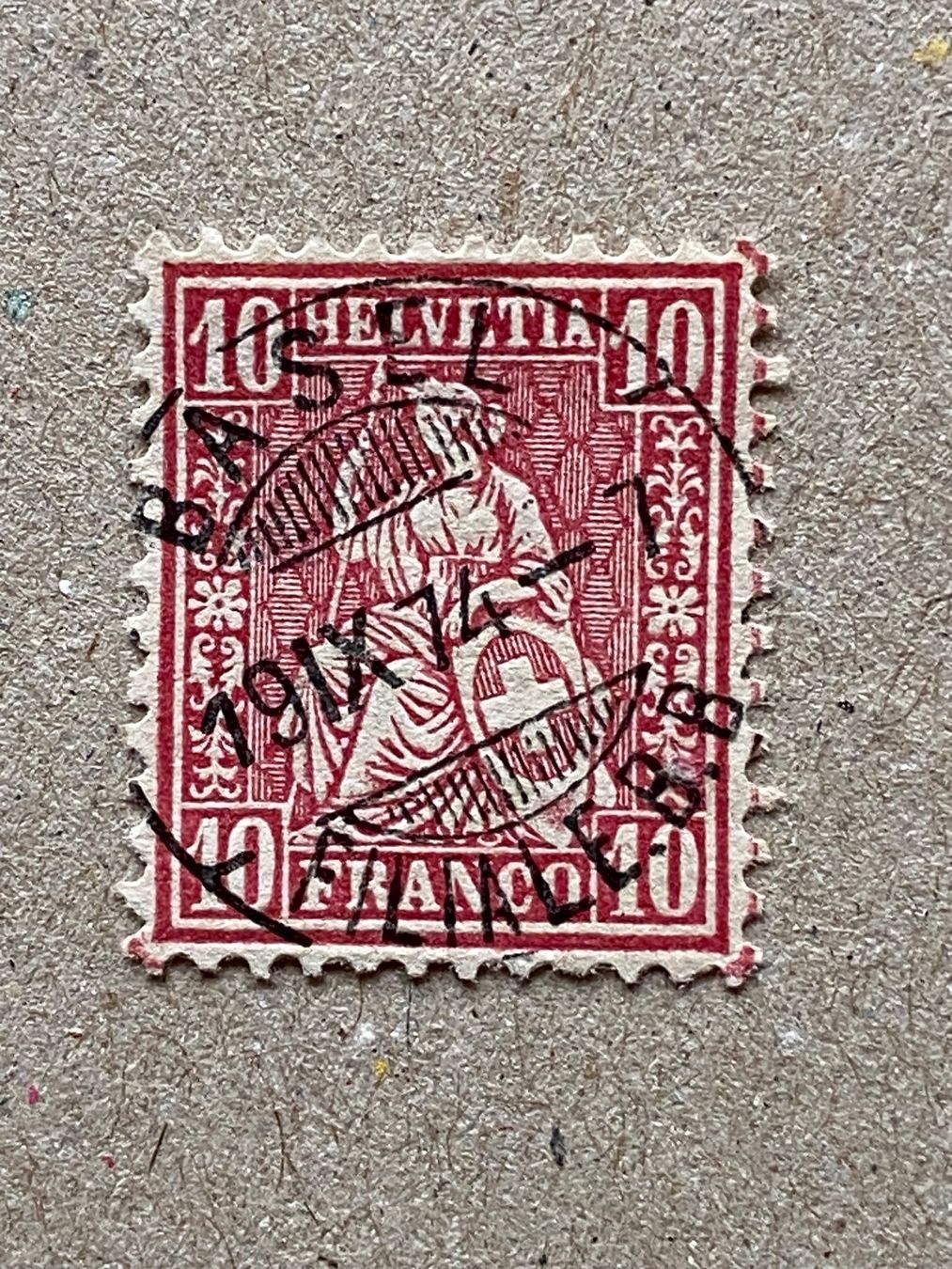Tutti i francobolli: 38, Basel – Usato da Aarau venduto da hilde47