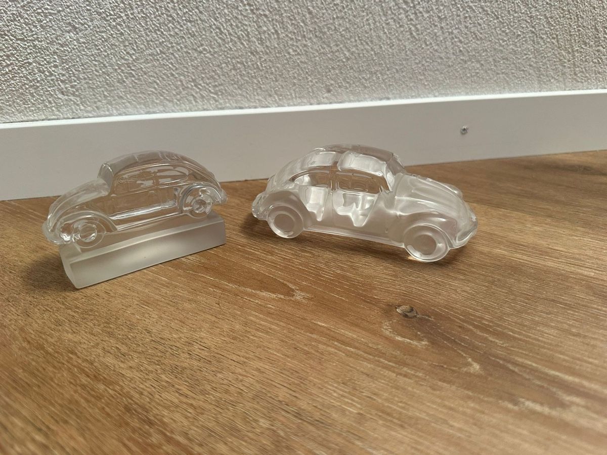 Gläser: Klarglas Käfer Auto Deko 2er Set .- – Gebraucht aus Zürich von iva_9svl 1