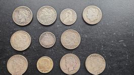 10 US-Silbermünzen (1819–1964)