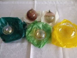 Kugeln 5 Glas-Kugeln  **Mundgeblasen**
