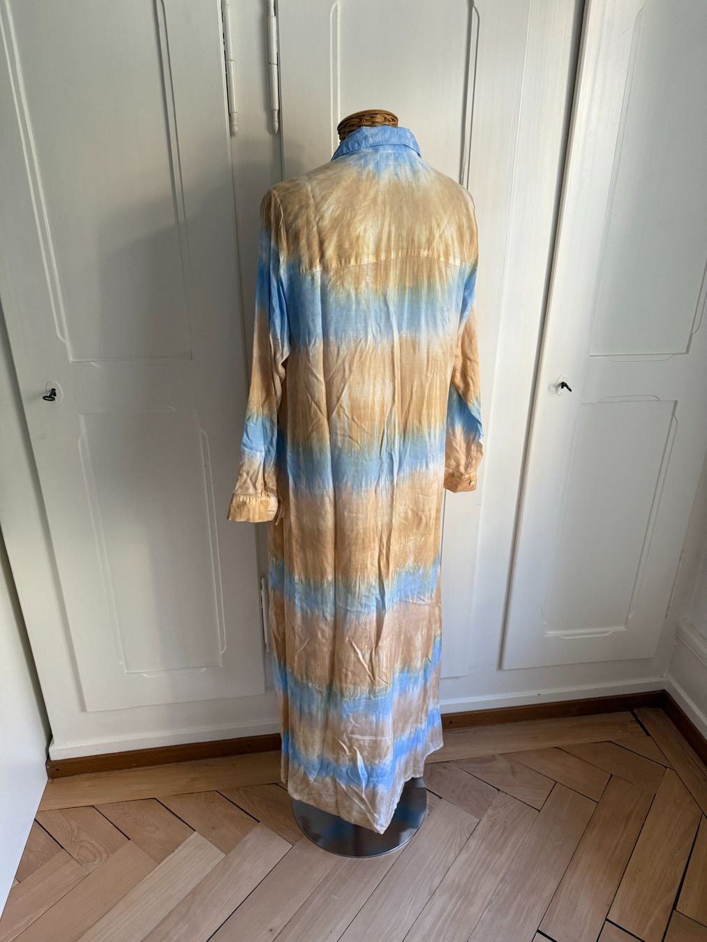Vestiti: LABAL - Blusenkleid hellblau-terracotta – Usato da Zürich venduto da Diazaio 2