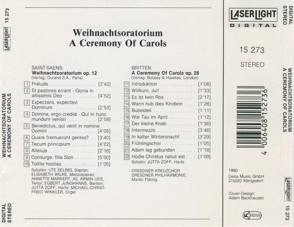 CD: Saint-Saëns, Britten: Weihnachtsoratorium - CD 1992 – Usato da Zürich venduto da Aspri 1