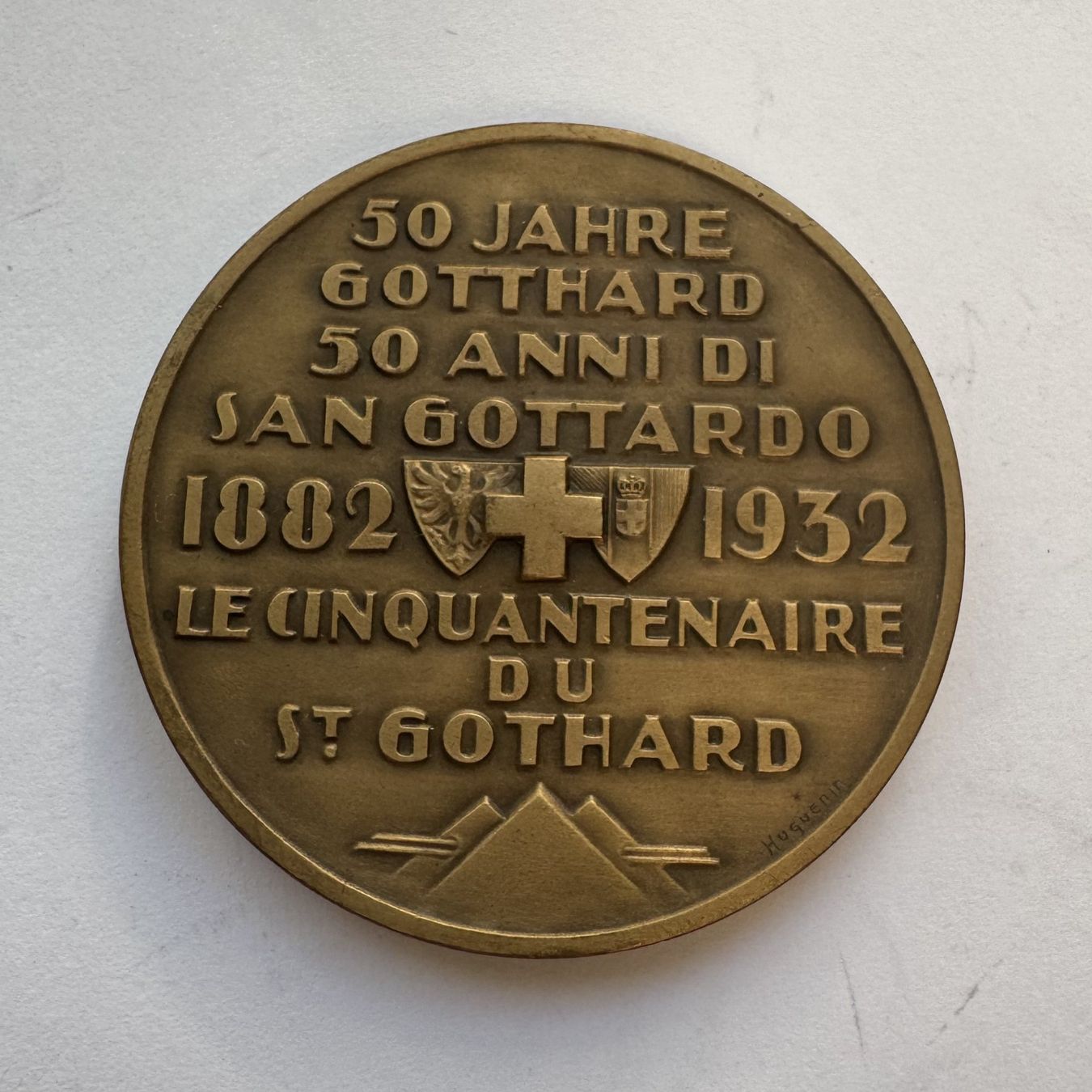 Medaglie: 1932 Medaille 50 Jahre Gotthard unz – Nuovo (secondo la descrizione) da Kirchberg SG venduto da Helveticus00 1