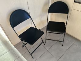 Mid Century Zanotta Italien Design Klappstühle Leder 2 Stk. 