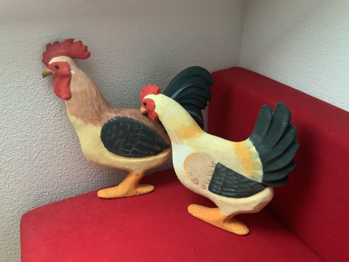 Tutte le decorazioni: Hühner Deko Figuren Hahn und Henne – Usato da Root venduto da HeidyShop 3