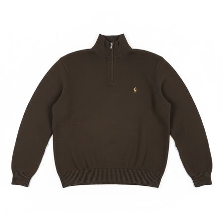 Pull demi-zip Polo Ralph Lauren Marron - XXL #25