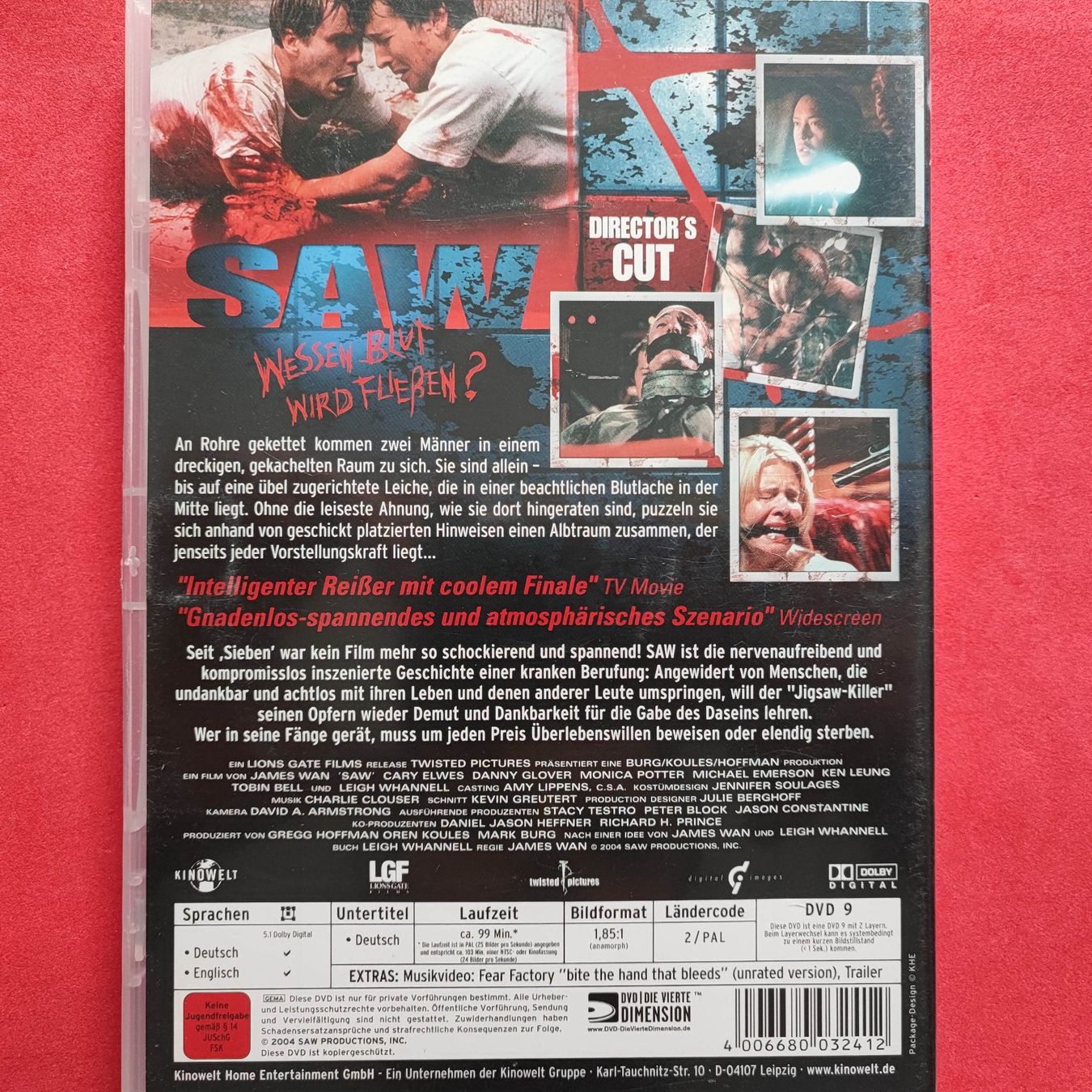 Tutti i DVDs: SAW - Director's CUT – Usato da Dübendorf venduto da kb86_MOVIE 1