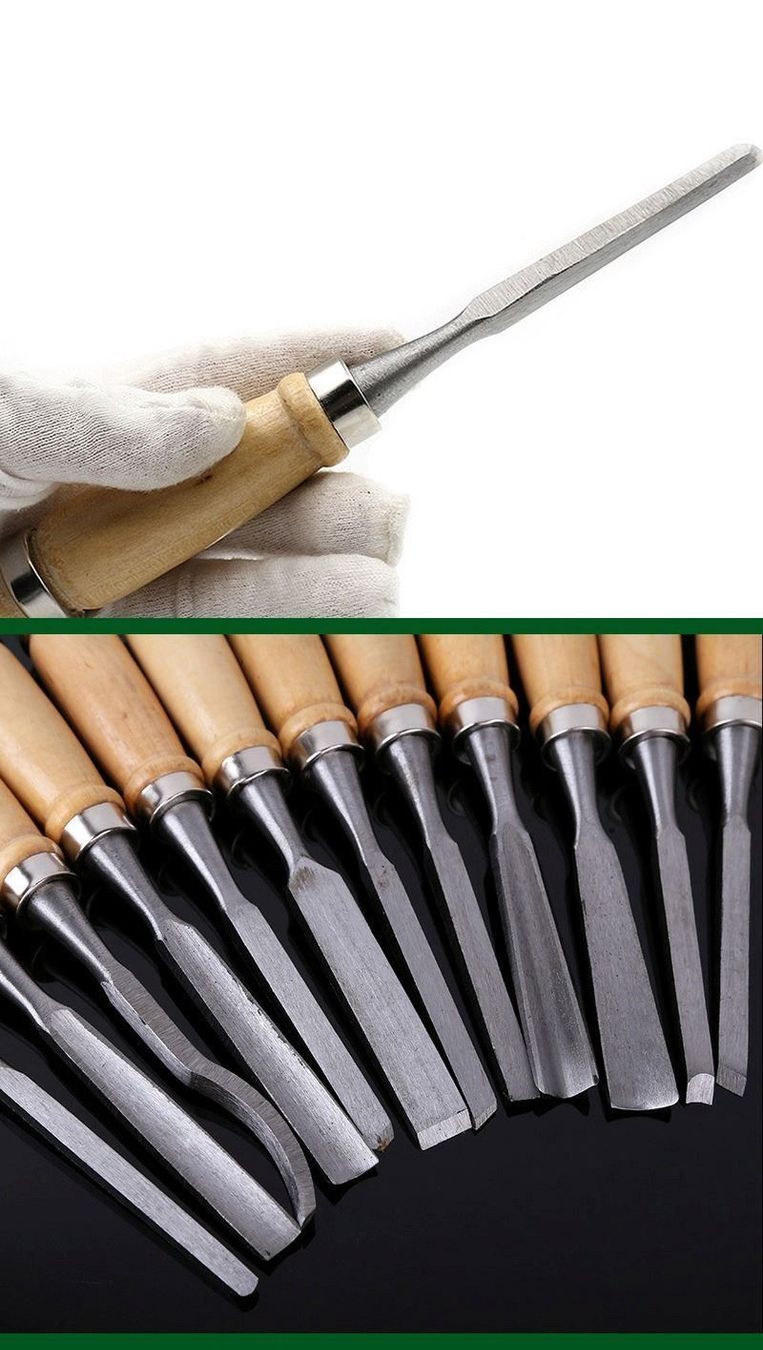 Tutti gli attrezzi: 📌 NEU Schnitzen Meisel Set 12-teilig – Nuovo e nell'imballaggio originale da Wittenbach venduto da ChinaSeidenstrasse 3