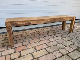 Holzbank Sheesham massiv geölt L160cm guter Zustand
