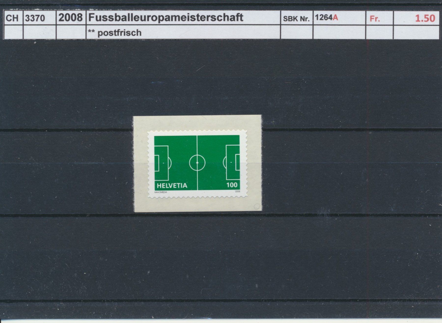Tous les timbres: 2008 "Fussballeuropameisterschaft", ** postfrisch – Neuf (Voir description) à Winterthur par Zupogeru