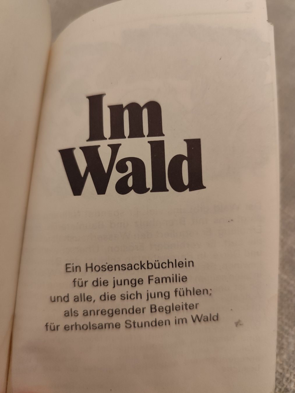 Livres: Im Wald – D'occasion à Zürich par lub_6w8f 3