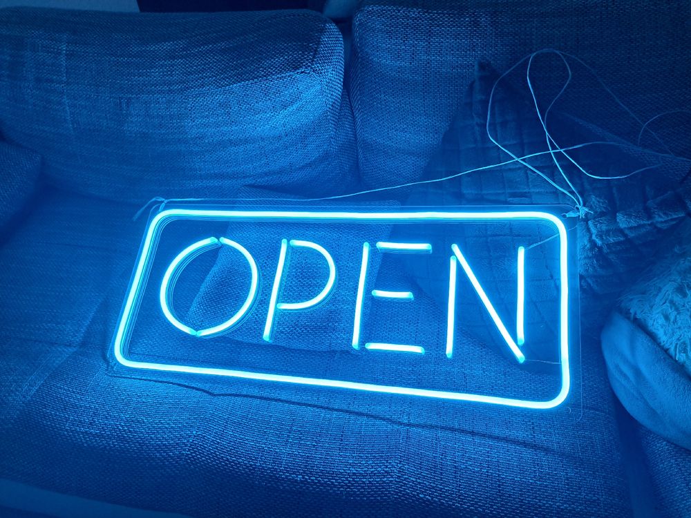 Neon Open Schild XXL | Kaufen auf Ricardo