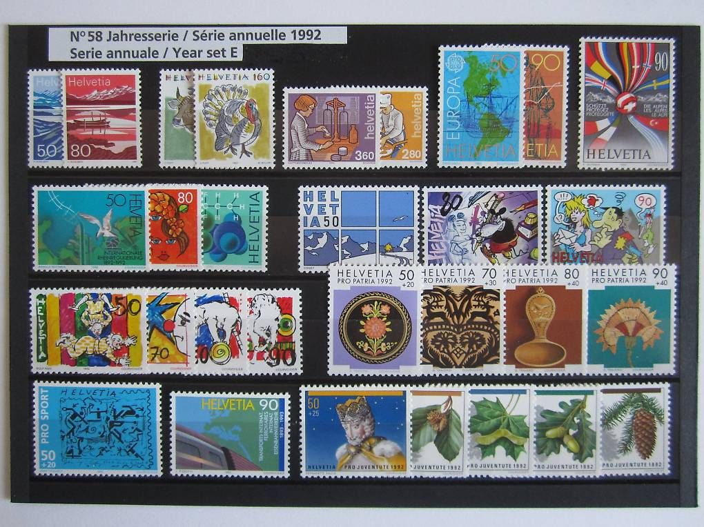 Tutti i francobolli: Briefmarken Schweiz 1992 – Usato da Saland venduto da k_z_tny8