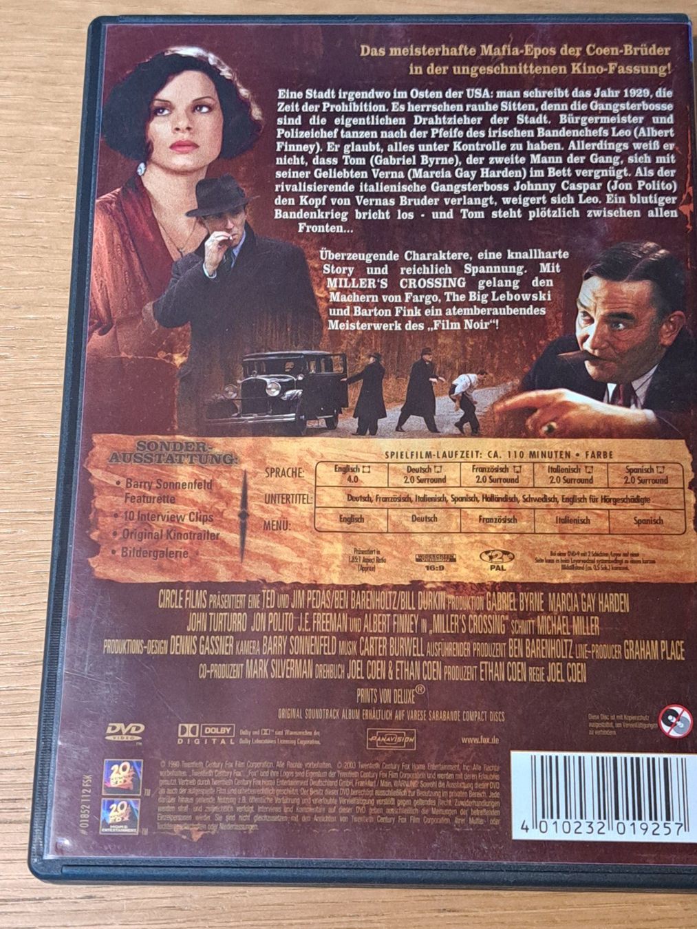 Tutti i DVDs: DVD Miller's Crossing, Coen Brüder, Special Edition – Usato da Unterseen venduto da Kanica 1