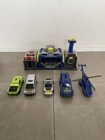 Garage police et voleurs avec hélicoptère 