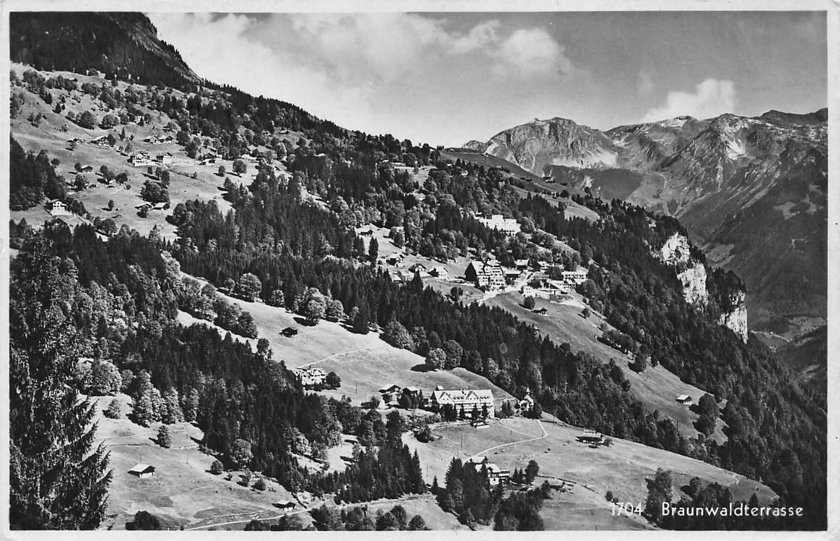 Cartoline postali: Braunwald (GL) Braunwaldterrasse – Usato da Biasca venduto da Blenio71