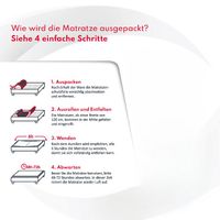 Matratze Max. Comfort 7 Zonen H3 Kaltschaum 90x200x24cm