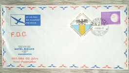 TR105 Enveloppe Suisse + Timbre 1964 Grand Format