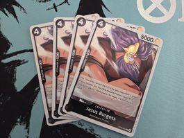 4x One Piece TCG - Jesus Burgess EN