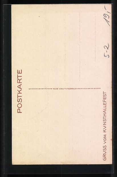 Cartoline postali: Bern, Kriegerin mit Bären als Begleitun – Usato da Berlin venduto da bartko-reher 1