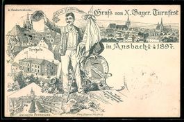 Litho Ansbach, X. Bayerisches Turnfest 1