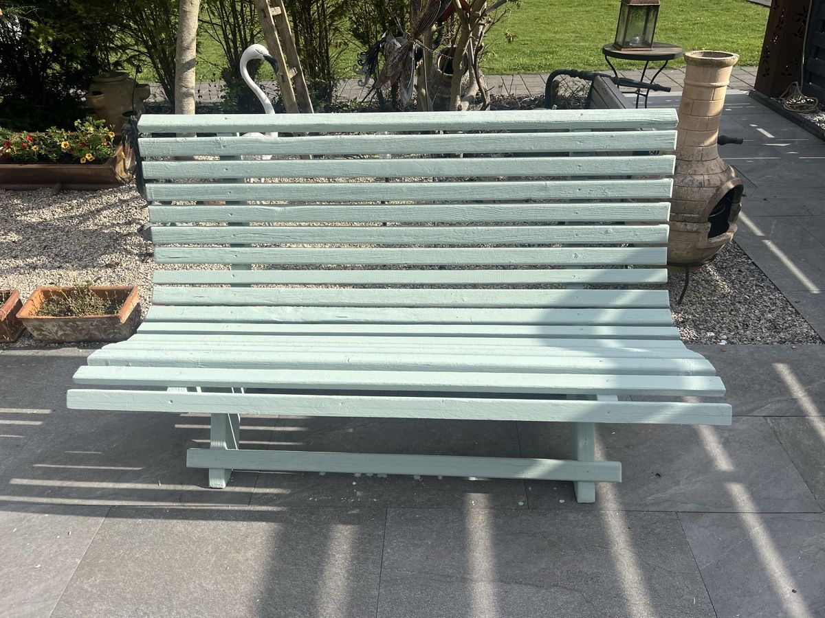 Panchine: Grosse, hellgrüne Gartenbank  – Usato da Hölstein venduto da Marcoclaudio 2